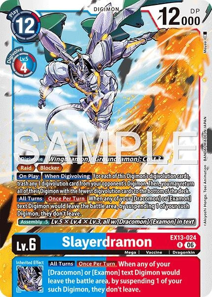 Image for Slayerdramon [Chivalrous XIII] (EX-13) - Digimon Card Game