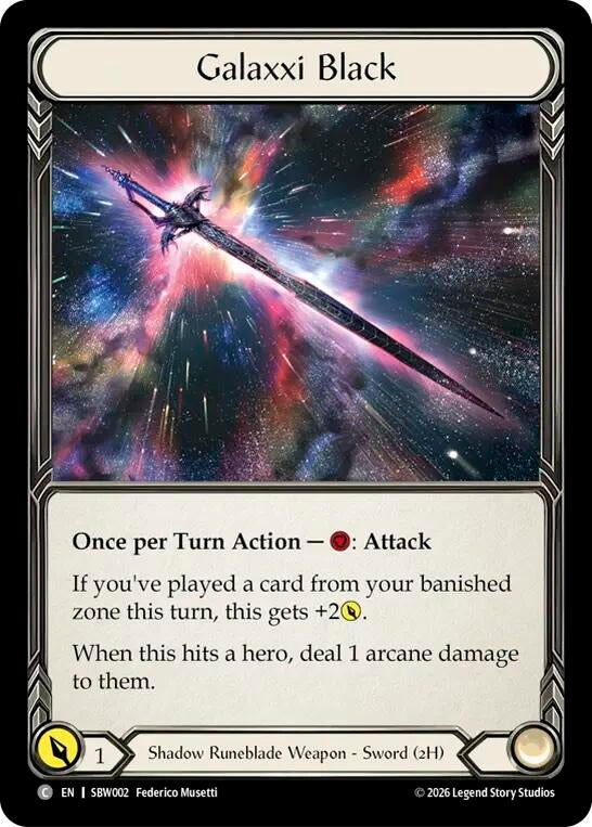 Image for Galaxxi Black [Silver Age: Usurp the Shadow Throne] (SAT) - Flesh and Blood TCG