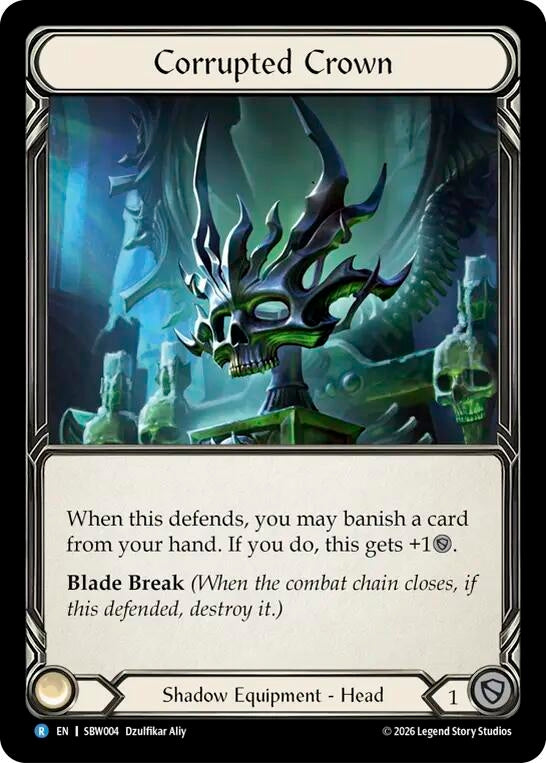 Image for Corrupted Crown [Silver Age: Usurp the Shadow Throne] (SAT) - Flesh and Blood TCG