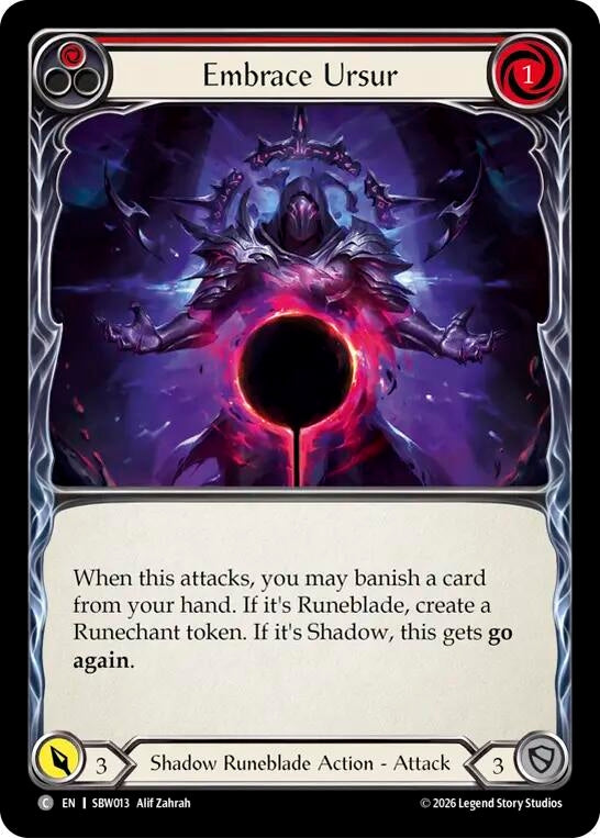 Image for Embrace Ursur (Red) [Silver Age: Usurp the Shadow Throne] (SAT) - Flesh and Blood TCG