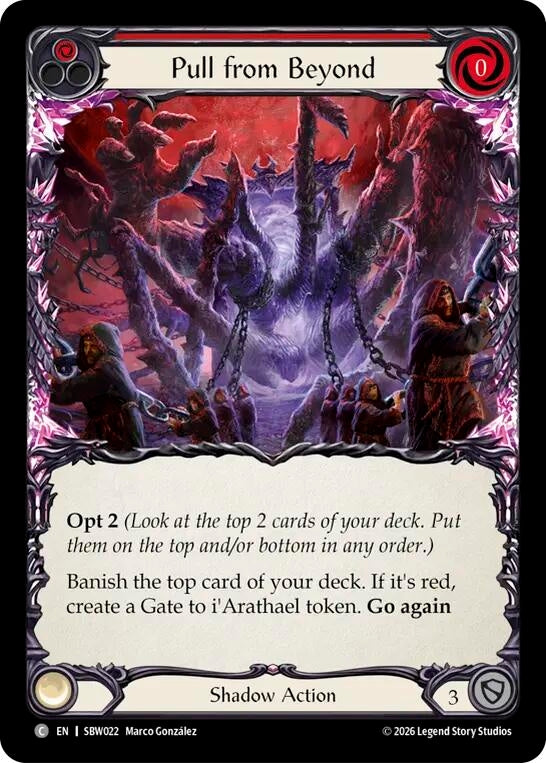 Image for Pull From Beyond (Red) [Silver Age: Usurp the Shadow Throne] (SAT) - Flesh and Blood TCG