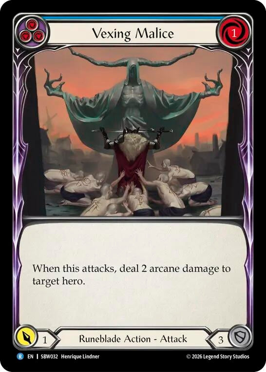 Image for Vexing Malice [Silver Age: Usurp the Shadow Throne] (SAT) - Flesh and Blood TCG