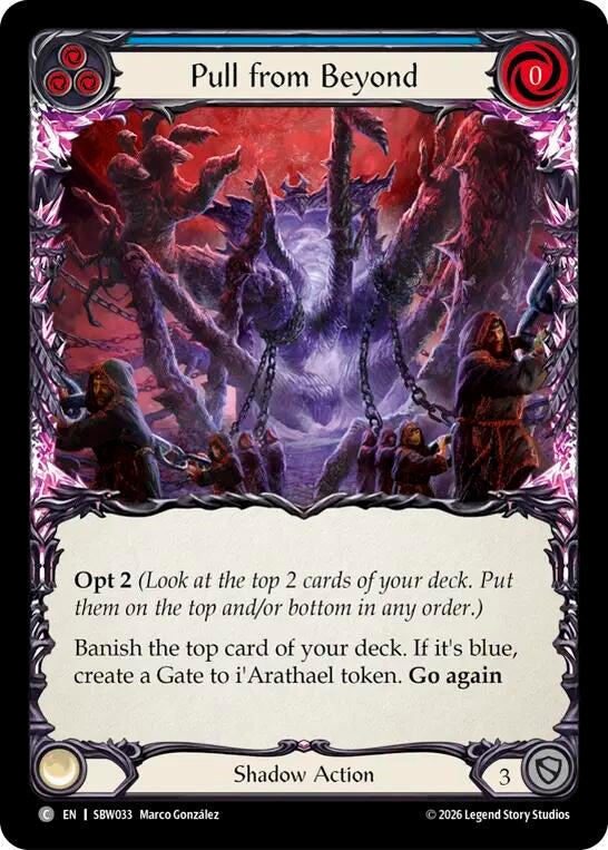 Image for Pull From Beyond (Blue) [Silver Age: Usurp the Shadow Throne] (SAT) - Flesh and Blood TCG