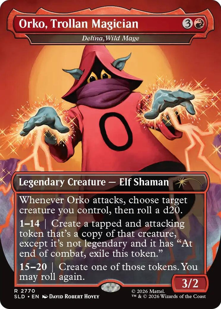 Image for Orko, Trollan Magician - Delina, Wild Mage [Secret Lair Drop Series] (SLD) - Magic: The Gathering