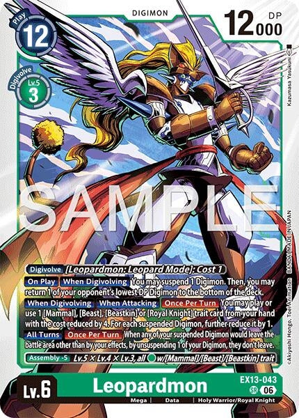 Image for Leopardmon [Chivalrous XIII] (EX-13) - Digimon Card Game