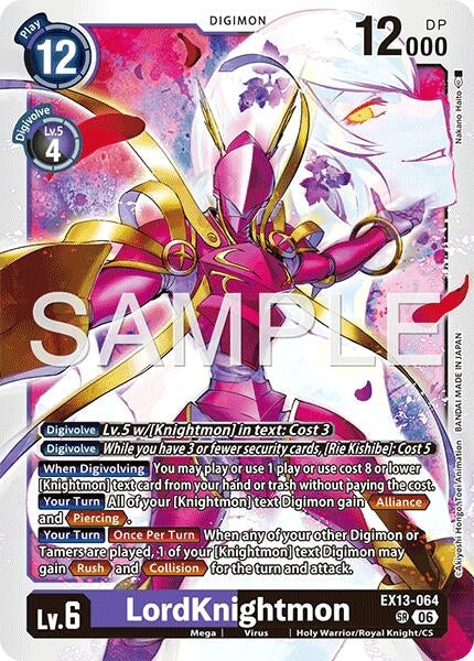 Image for LordKnightmon [Chivalrous XIII] (EX-13) - Digimon Card Game