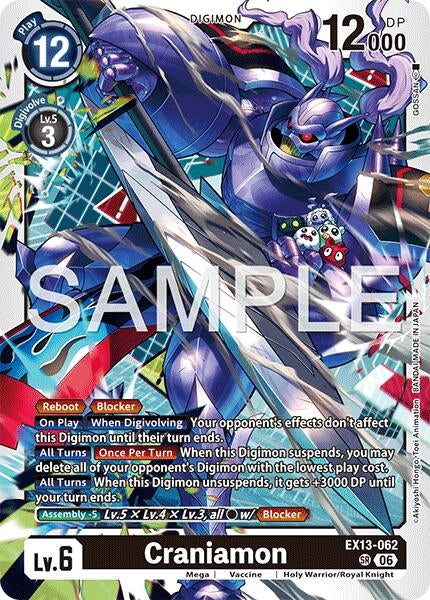 Image for Craniamon [Chivalrous XIII] (EX-13) - Digimon Card Game