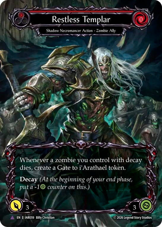 Image for Restless Templar (Marvel) [Usurp the Shadow Throne] (IAR) - Flesh and Blood TCG