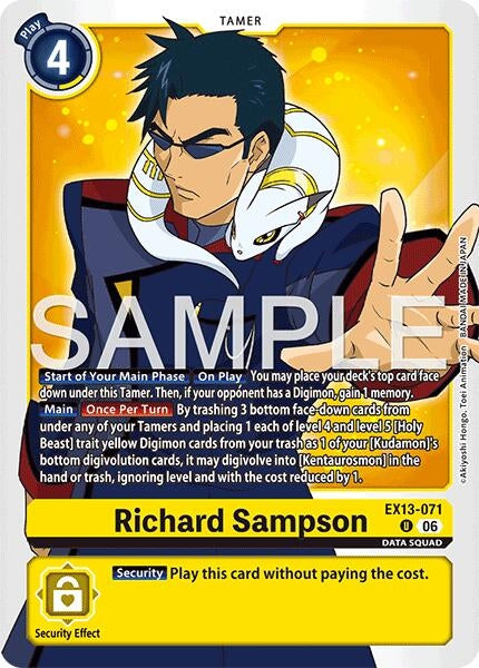 Image for Richard Sampson [Chivalrous XIII] (EX-13) - Digimon Card Game