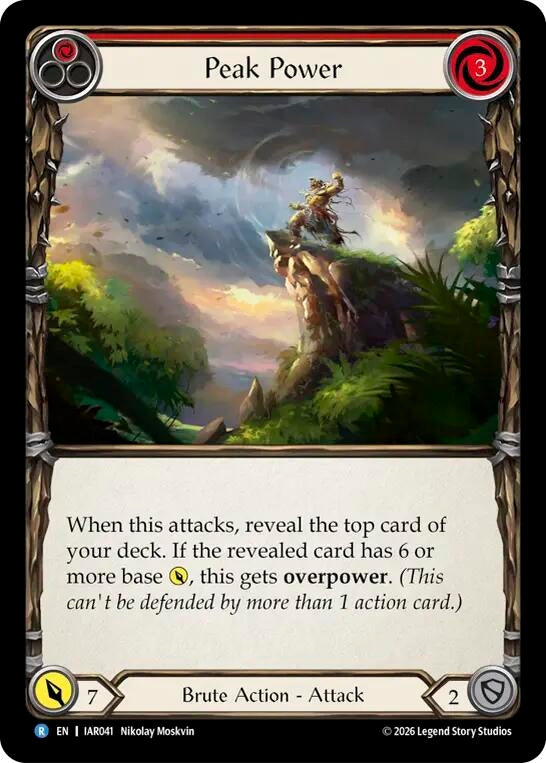 Image for Peak Power (Red) [Usurp the Shadow Throne] (IAR) - Flesh and Blood TCG