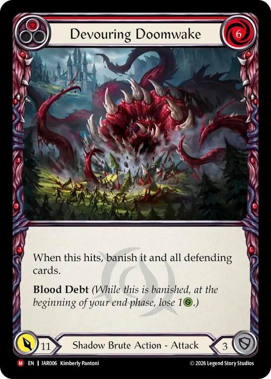 Image for Devouring Doomwake [Usurp the Shadow Throne] (IAR) - Flesh and Blood TCG