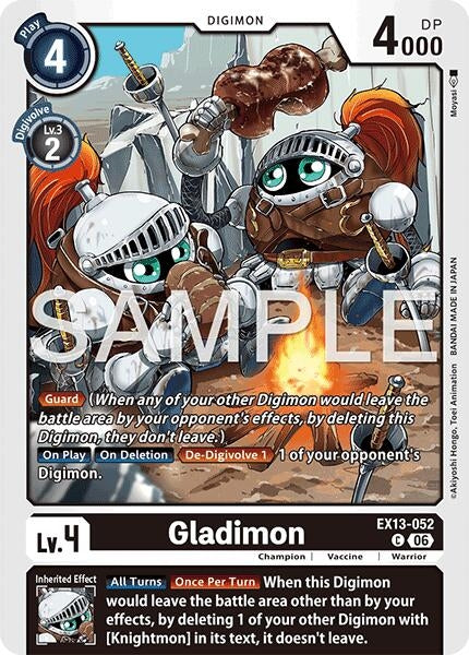 Image for Gladimon [Chivalrous XIII] (EX-13) - Digimon Card Game