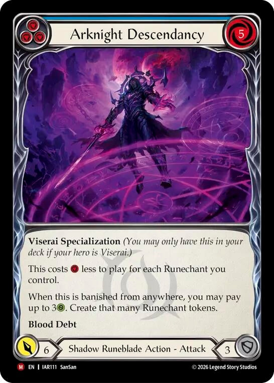 Image for Arknight Descendancy [Usurp the Shadow Throne] (IAR) - Flesh and Blood TCG