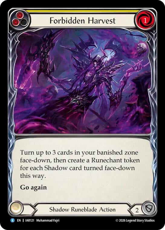 Image for Forbidden Harvest [Usurp the Shadow Throne] (IAR) - Flesh and Blood TCG