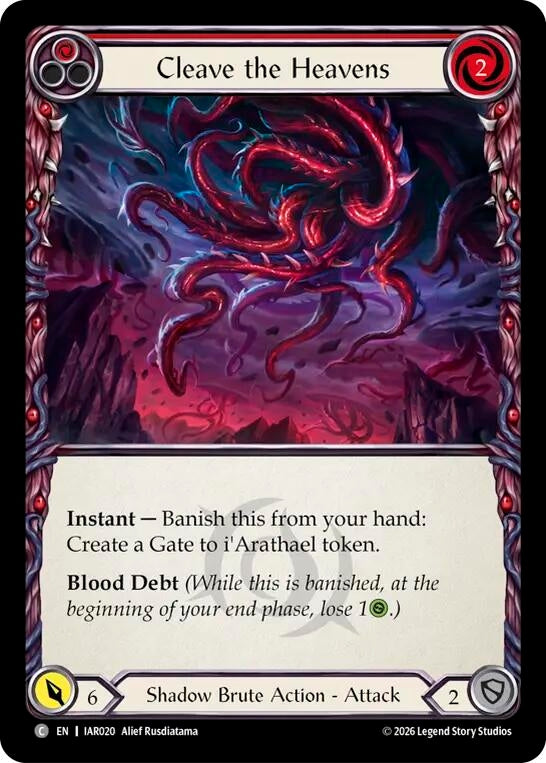 Image for Cleave the Heavens (Red) [Usurp the Shadow Throne] (IAR) - Flesh and Blood TCG