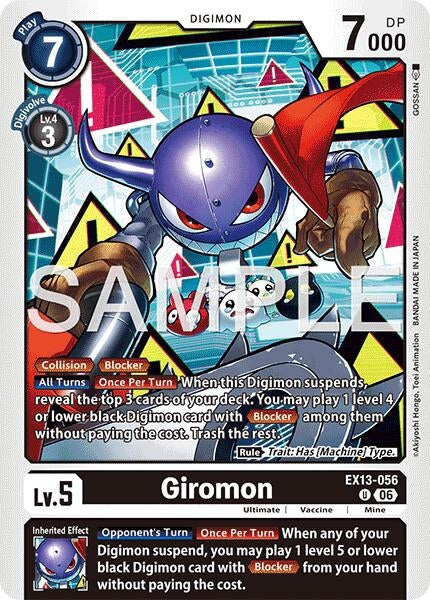 Image for Giromon [Chivalrous XIII] (EX-13) - Digimon Card Game