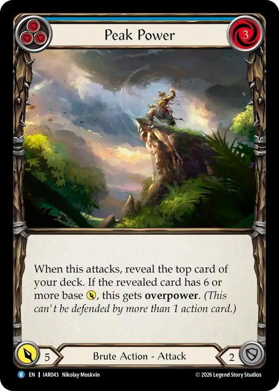 Image for Peak Power (Blue) [Usurp the Shadow Throne] (IAR) - Flesh and Blood TCG