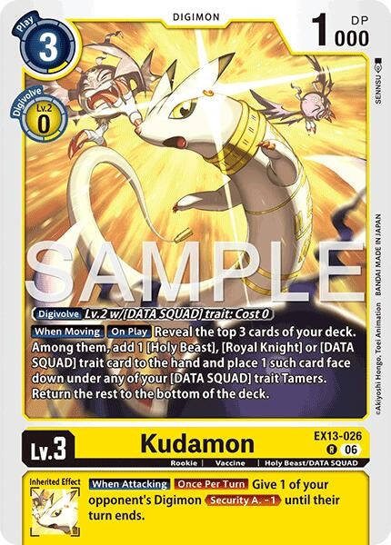 Image for Kudamon [Chivalrous XIII] (EX-13) - Digimon Card Game