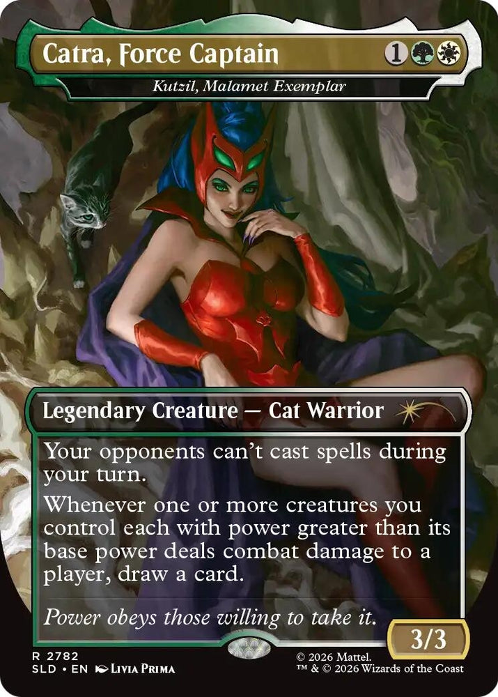 Image for Catra, Force Captain - Kutzil, Malamet Exemplar [Secret Lair Drop Series] (SLD) - Magic: The Gathering