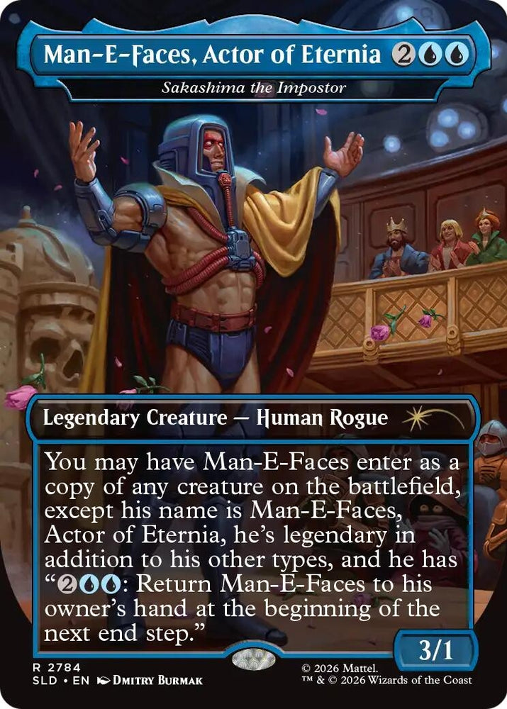 Image for Man-E-Faces, Actor of Eternia - Sakashima the Impostor [Secret Lair Drop Series] (SLD) - Magic: The Gathering