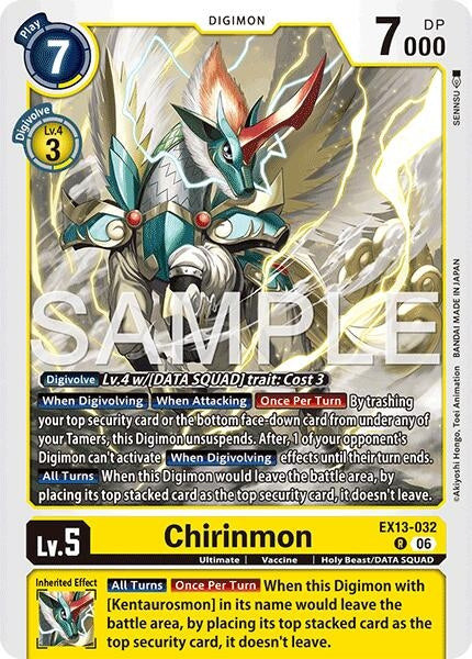 Image for Chirinmon [Chivalrous XIII] (EX-13) - Digimon Card Game