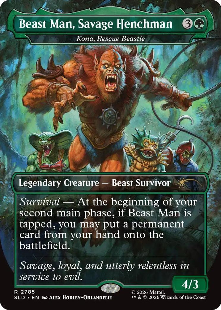 Image for Beast Man, Savage Henchman - Kona, Rescue Beastie [Secret Lair Drop Series] (SLD) - Magic: The Gathering