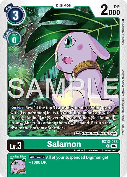 Image for Salamon [Chivalrous XIII] (EX-13) - Digimon Card Game