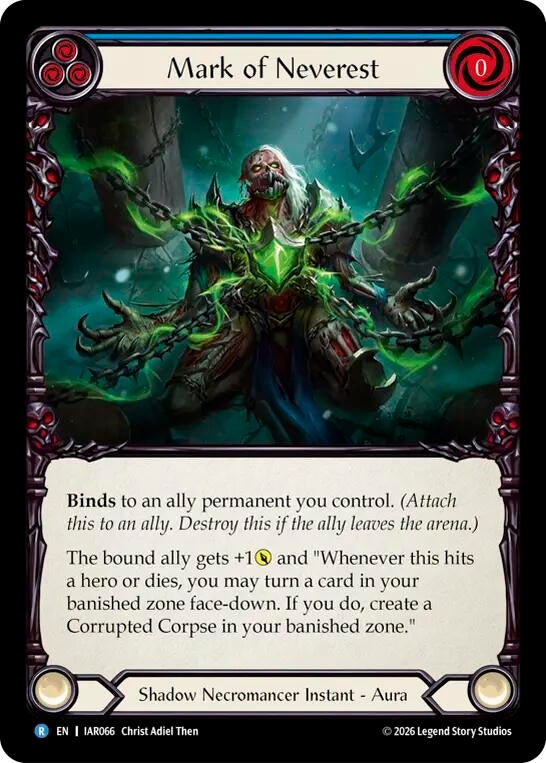 Image for Mark of Neverest [Usurp the Shadow Throne] (IAR) - Flesh and Blood TCG