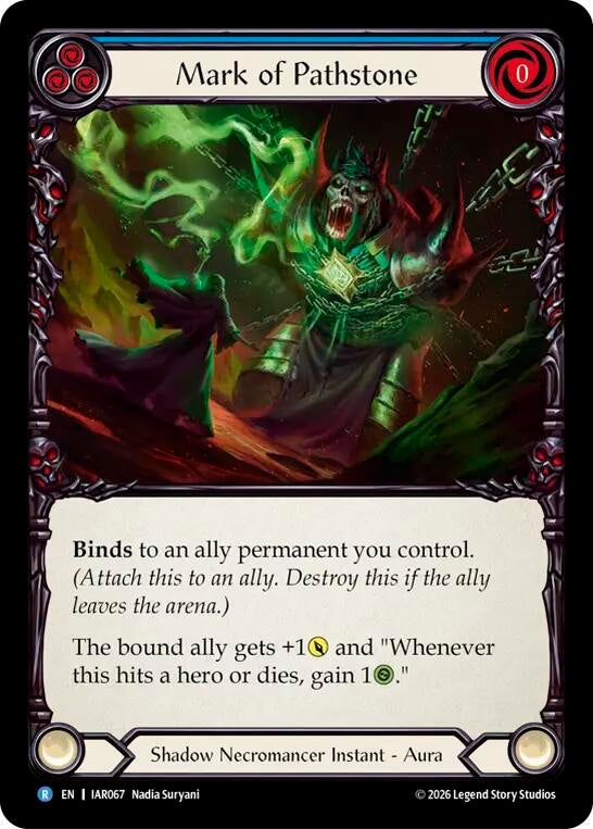 Image for Mark of Pathstone [Usurp the Shadow Throne] (IAR) - Flesh and Blood TCG