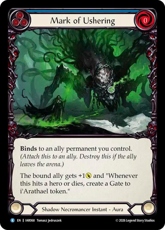 Image for Mark of Ushering [Usurp the Shadow Throne] (IAR) - Flesh and Blood TCG