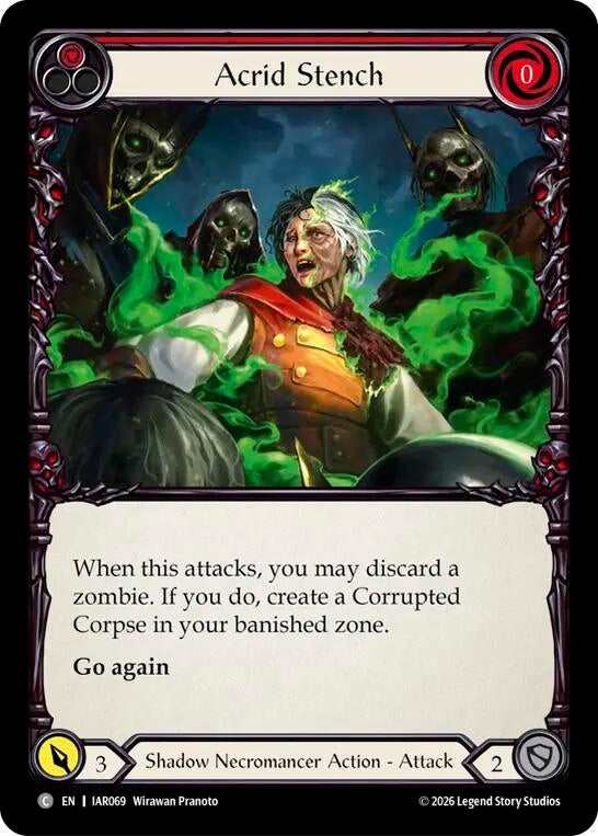 Image for Acrid Stench (Red) [Usurp the Shadow Throne] (IAR) - Flesh and Blood TCG