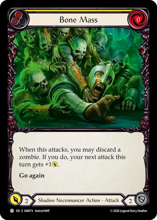 Image for Bone Mass (Yellow) [Usurp the Shadow Throne] (IAR) - Flesh and Blood TCG