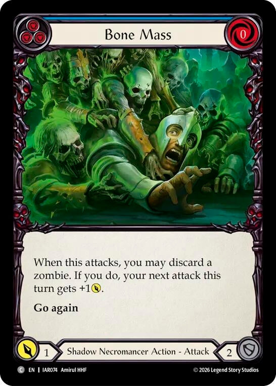 Image for Bone Mass (Blue) [Usurp the Shadow Throne] (IAR) - Flesh and Blood TCG