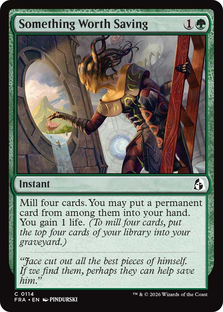 Image for Something Worth Saving (114) [Reality Fracture] (FRA) - Magic: The Gathering