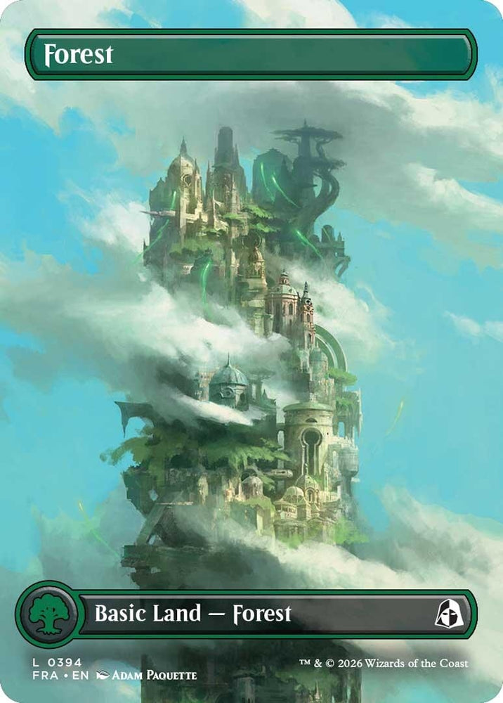 Image for Forest (Borderless) (0394) (394) [Reality Fracture] (FRA) - Magic: The Gathering