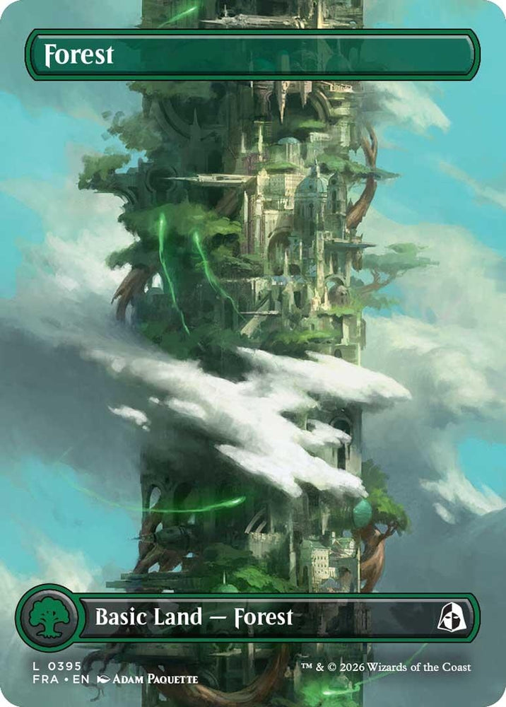 Image for Forest (Borderless) (0395) (395) [Reality Fracture] (FRA) - Magic: The Gathering