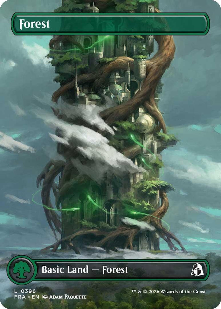 Image for Forest (Borderless) (0396) (396) [Reality Fracture] (FRA) - Magic: The Gathering