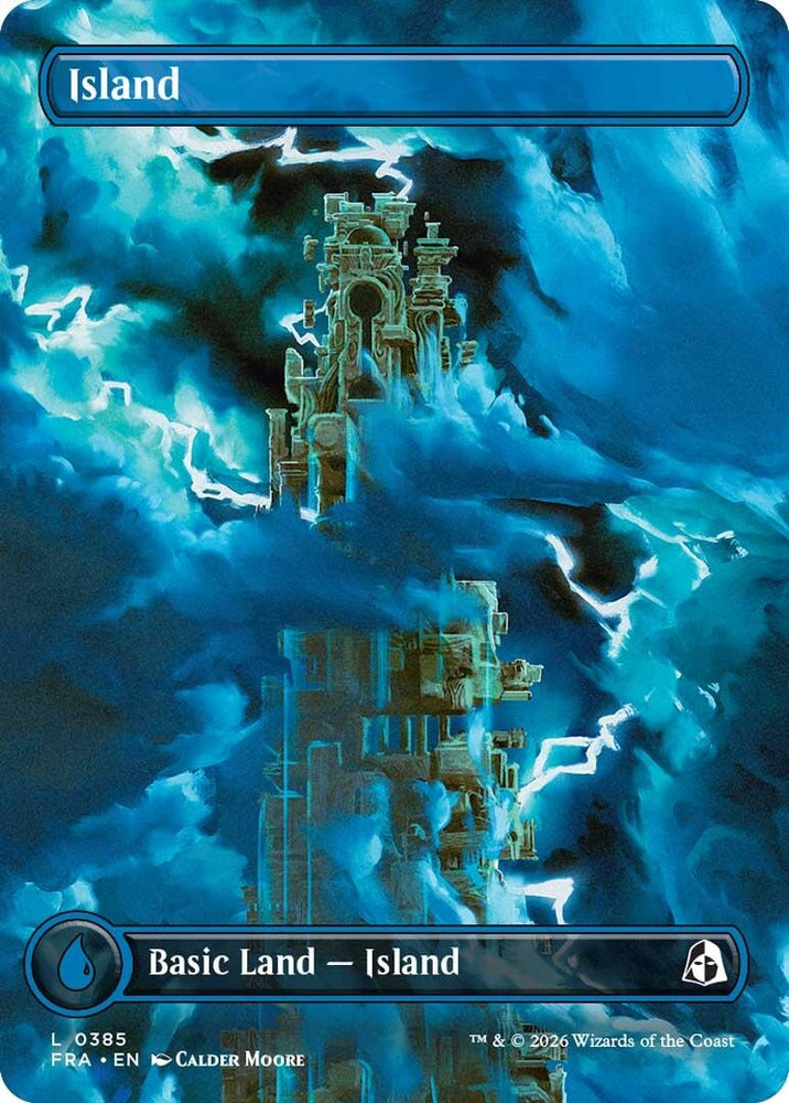 Image for Island (Borderless) (0385) (385) [Reality Fracture] (FRA) - Magic: The Gathering