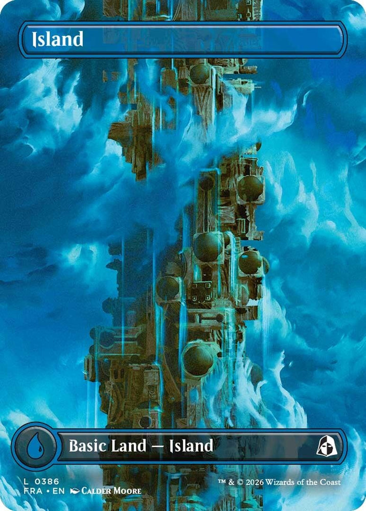 Image for Island (Borderless) (0386) (386) [Reality Fracture] (FRA) - Magic: The Gathering