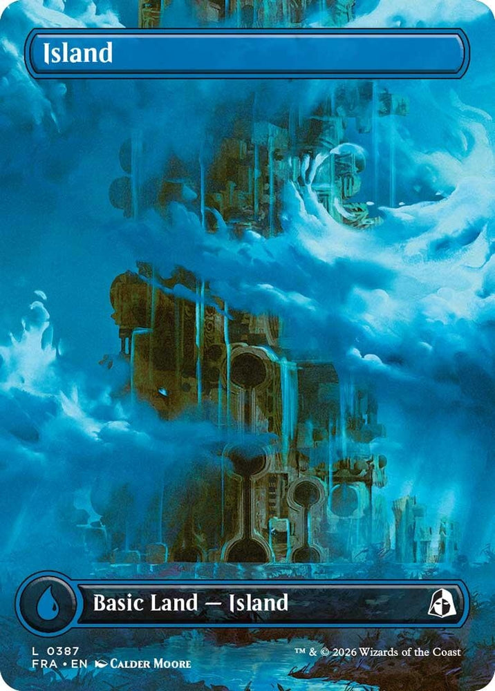 Image for Island (Borderless) (0387) (387) [Reality Fracture] (FRA) - Magic: The Gathering