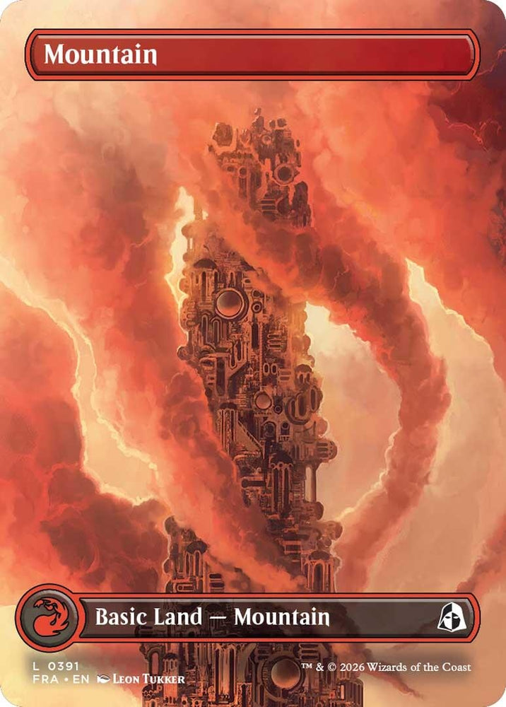 Image for Mountain (Borderless) (0391) (391) [Reality Fracture] (FRA) - Magic: The Gathering