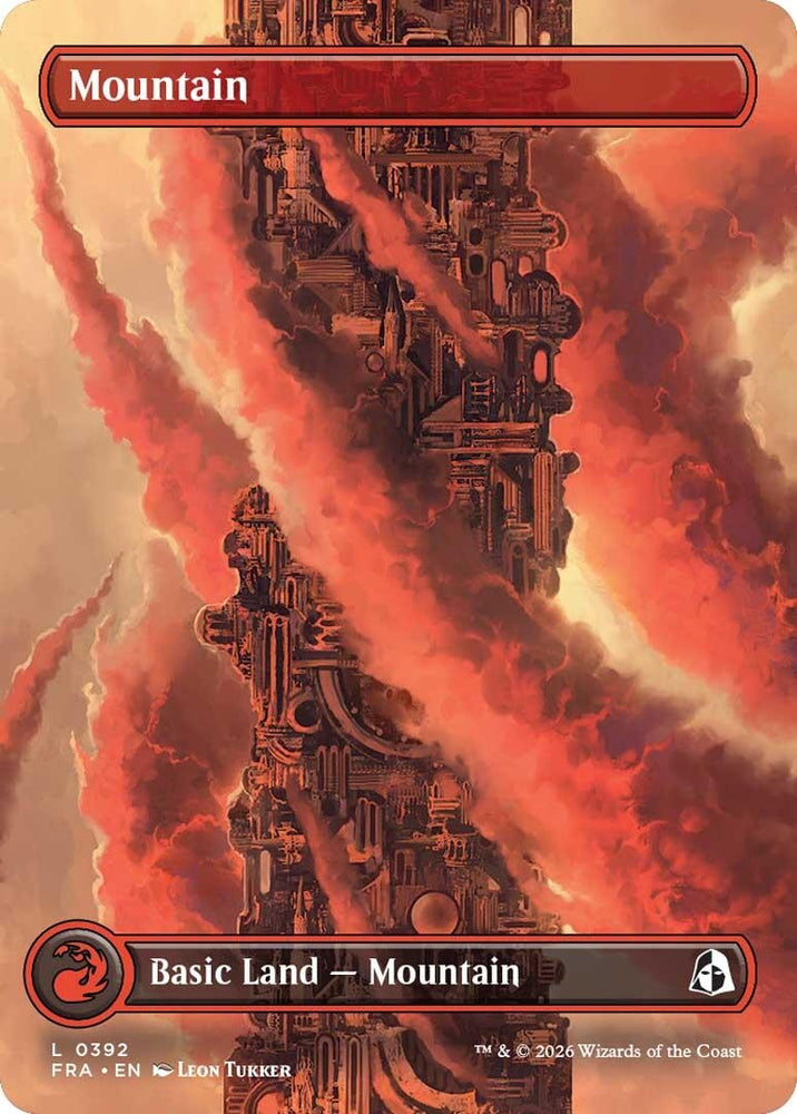 Image for Mountain (Borderless) (0392) (392) [Reality Fracture] (FRA) - Magic: The Gathering