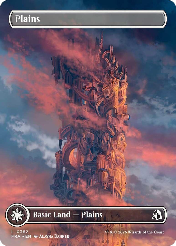 Image for Plains (Borderless) (0382) (382) [Reality Fracture] (FRA) - Magic: The Gathering