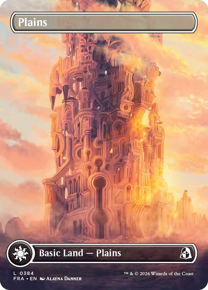 Image for Plains (Borderless) (0384) (384) [Reality Fracture] (FRA) - Magic: The Gathering