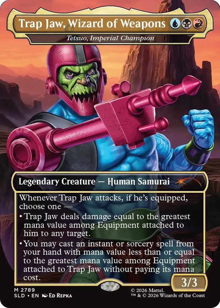 Image for Trap Jaw, Wizard of Weapons - Tetsuo, Imperial Champion [Secret Lair Drop Series] (SLD) - Magic: The Gathering