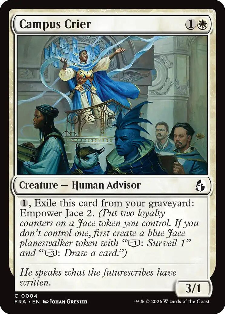 Image for Campus Crier (4) [Reality Fracture] (FRA) - Magic: The Gathering