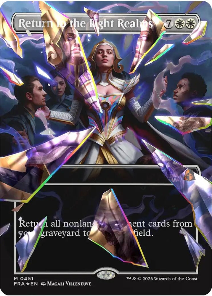 Image for Return to the Light Realms (Borderless) (Facet Foil) (0451) (451) [Reality Fracture] (FRA) - Magic: The Gathering