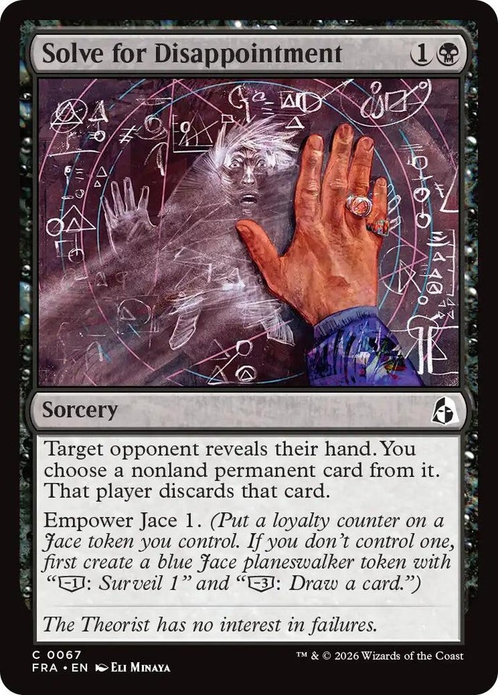Image for Solve for Disappointment (67) [Reality Fracture] (FRA) - Magic: The Gathering