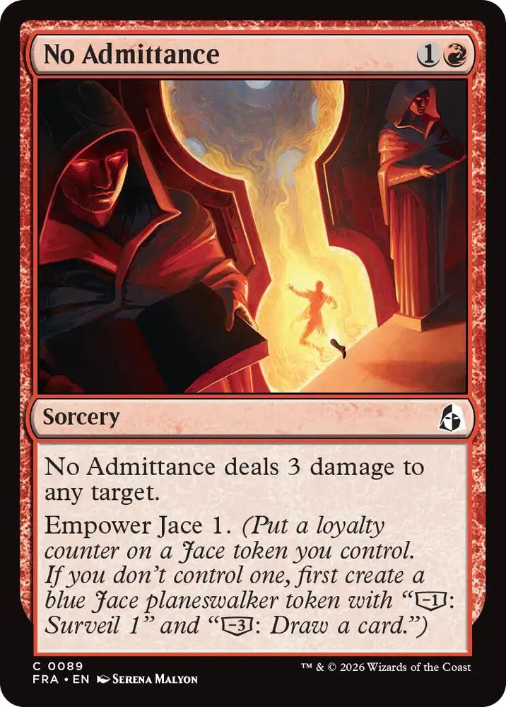 Image for No Admittance (89) [Reality Fracture] (FRA) - Magic: The Gathering