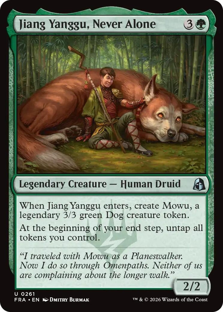 Image for Jiang Yanggu, Never Alone (261) [Reality Fracture] (FRA) - Magic: The Gathering